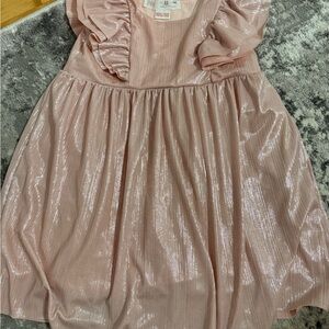 ZARA Pink Ruffled Kids Dress